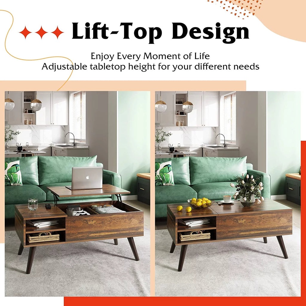 Lift Top Coffee Table with Storage D262