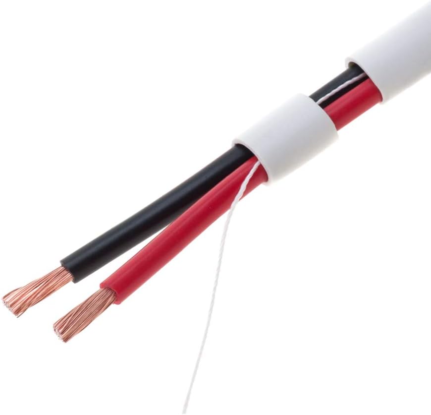 100ft 18AWG 2 Conductors CL2 Rated Speaker Cable Wire, Pull Box, Pack of 2 H722099