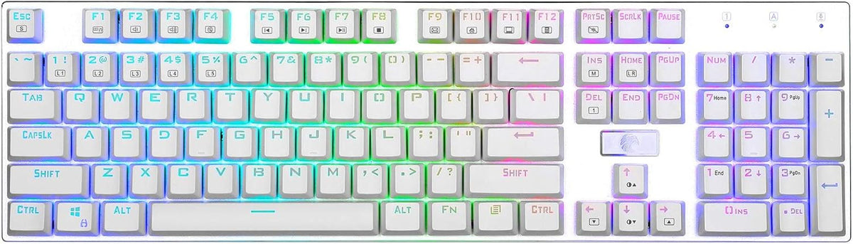 RGB Mechanical Gaming Keyboard, Blue Switches, Wired 104 Keys I49607
