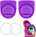 4pcs Silicone Bottle Seal Ring Replacement Rubber Stopper for 19oz 24oz 32oz 40oz Water Bottle Lid Parts T44993