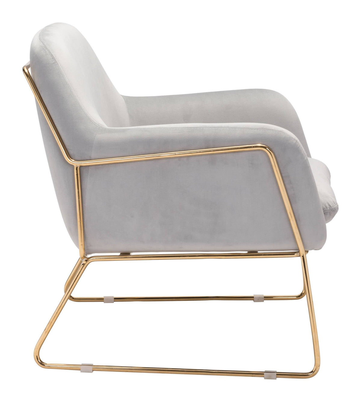 Pink Velvet Arm Chair L97119