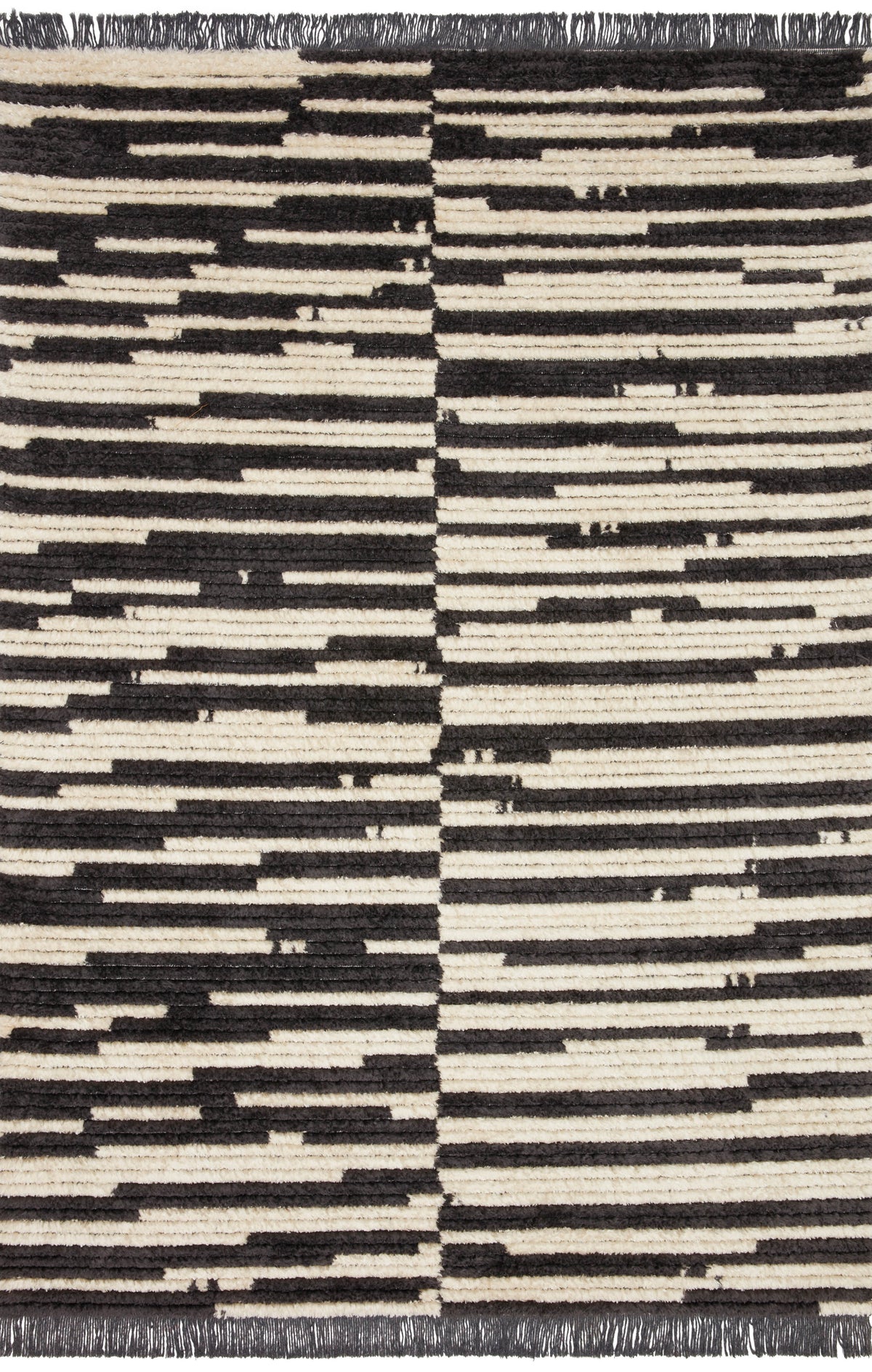 Cream Charcoal 7'9 x 10' Rug J971666