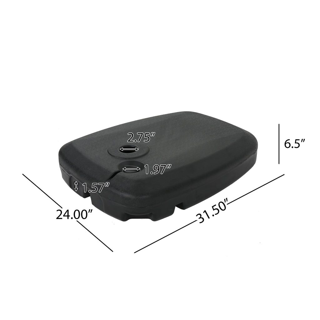 Canopy with Aluminum Pole and Dark Grey Plastic Base E5353