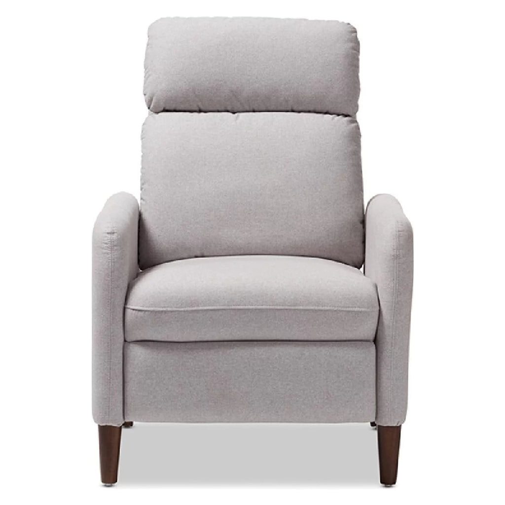 Light Grey Fabric Upholstered Lounge Chair K4833