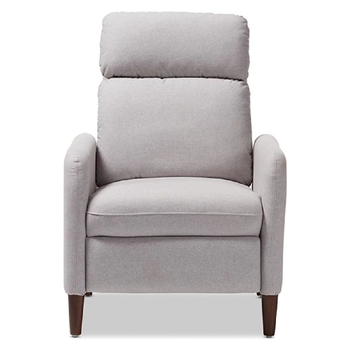 Light Grey Fabric Upholstered Lounge Chair K4833