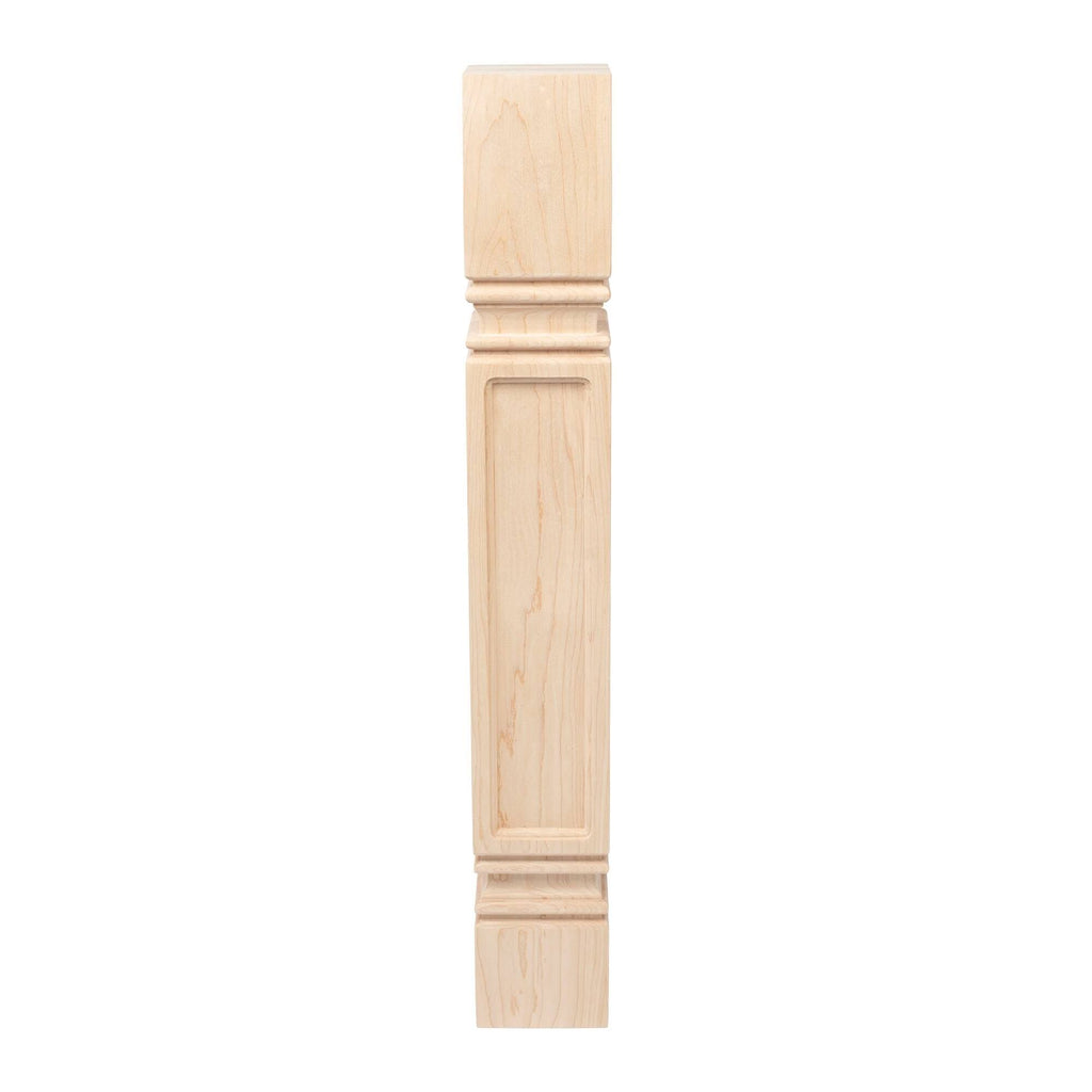 Unfinished Solid Hard Maple Kitchen Island Leg A721