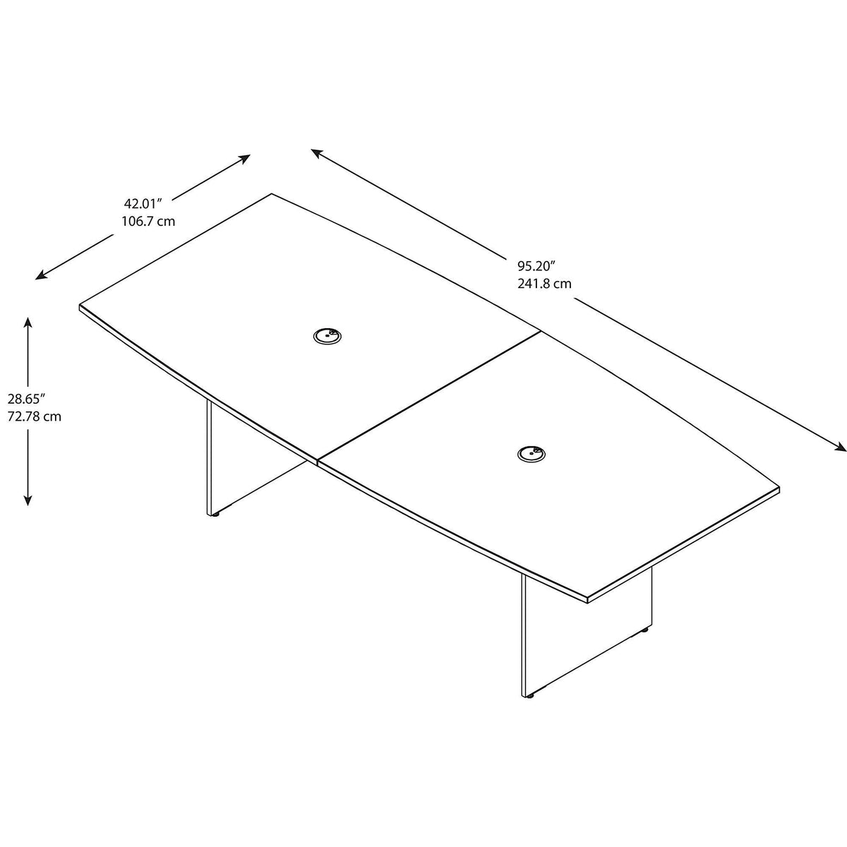 Mocha Cherry Conference Table E28592