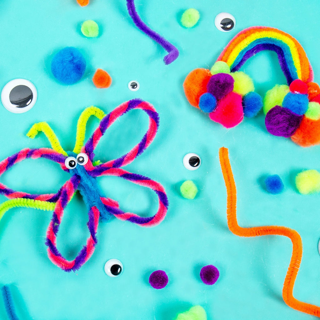 Neon Fuzzy Craft Kit M5971