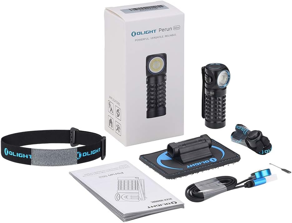 1000 Lumens Magnetic Rechargeable Right Angle Headlamp with Headband F647