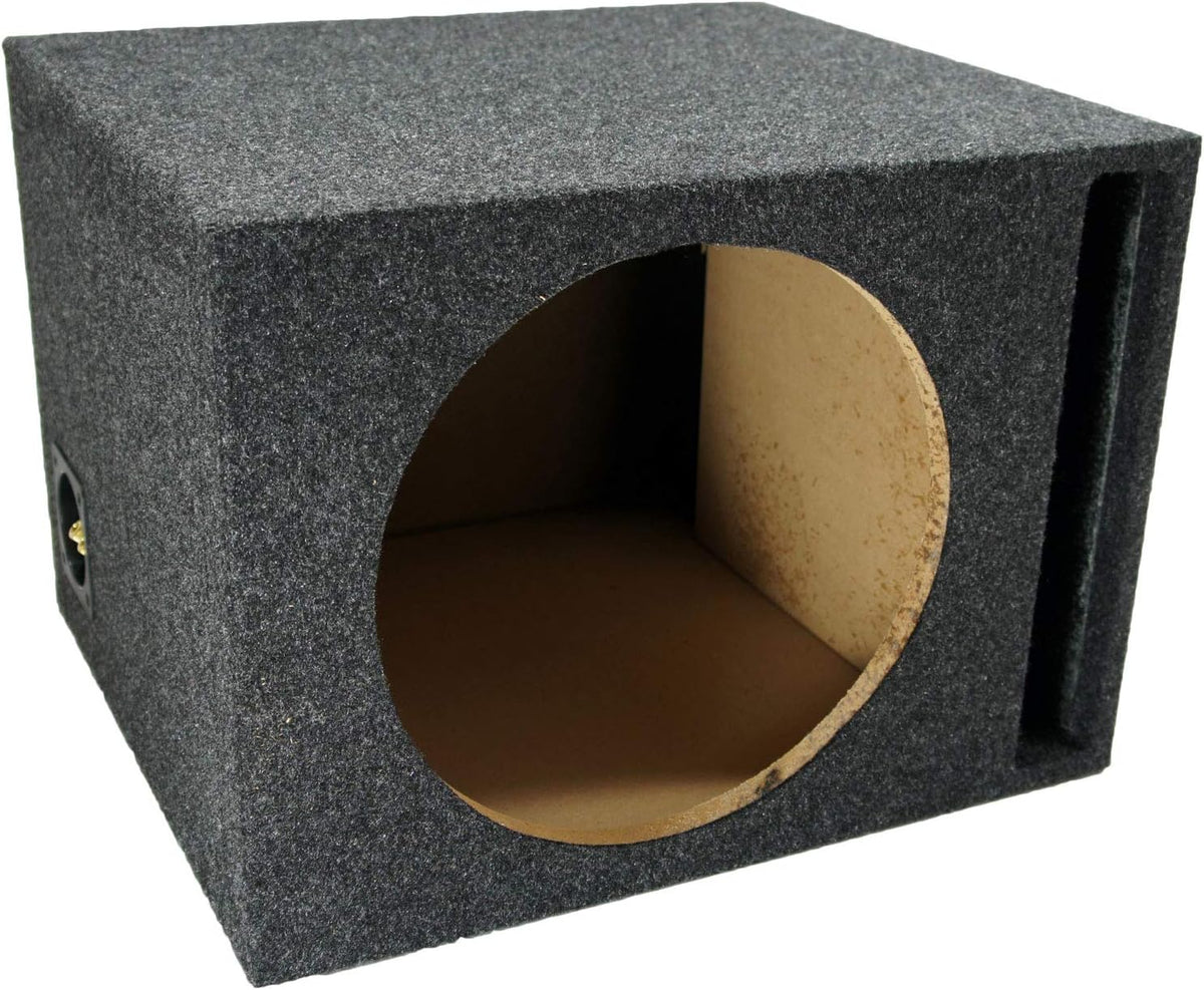 Single 12 Vented Port Sub Box & Car Stereo Amplifier H694782