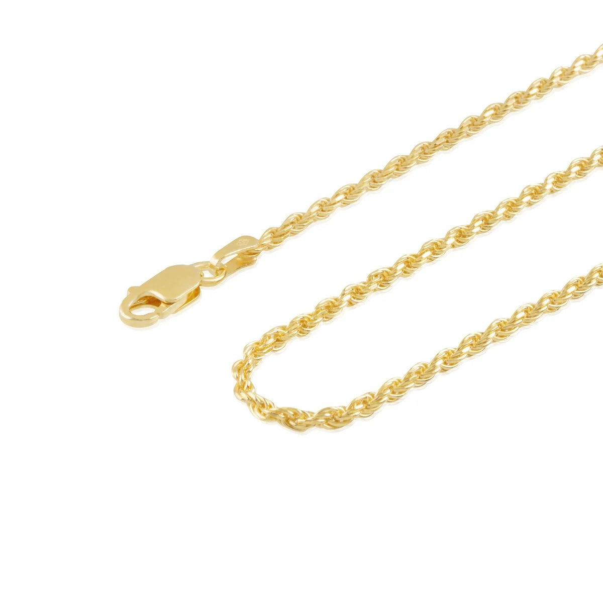 18 Inches Gold Plated Rope Chain Necklace H171