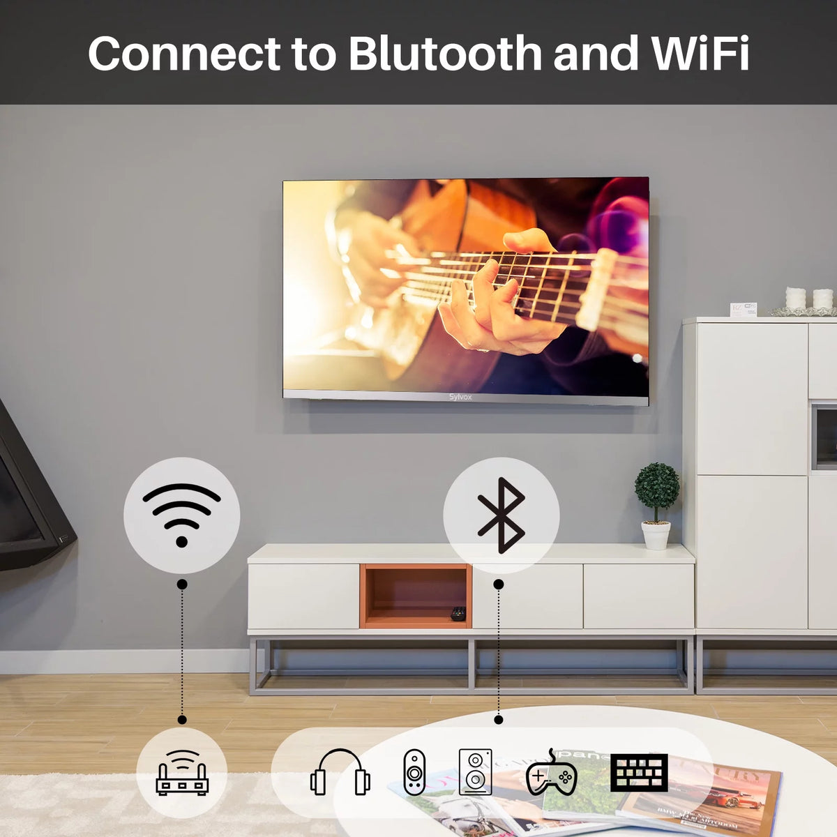 32 Smart RV TV with DVD Player 1080P FHD Android TV E906