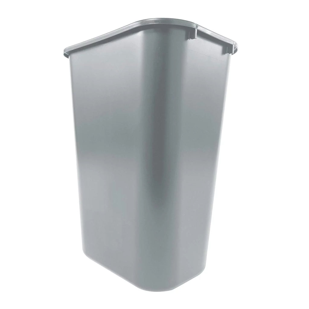 10 Gallon Gray Plastic Wastebasket Z574111