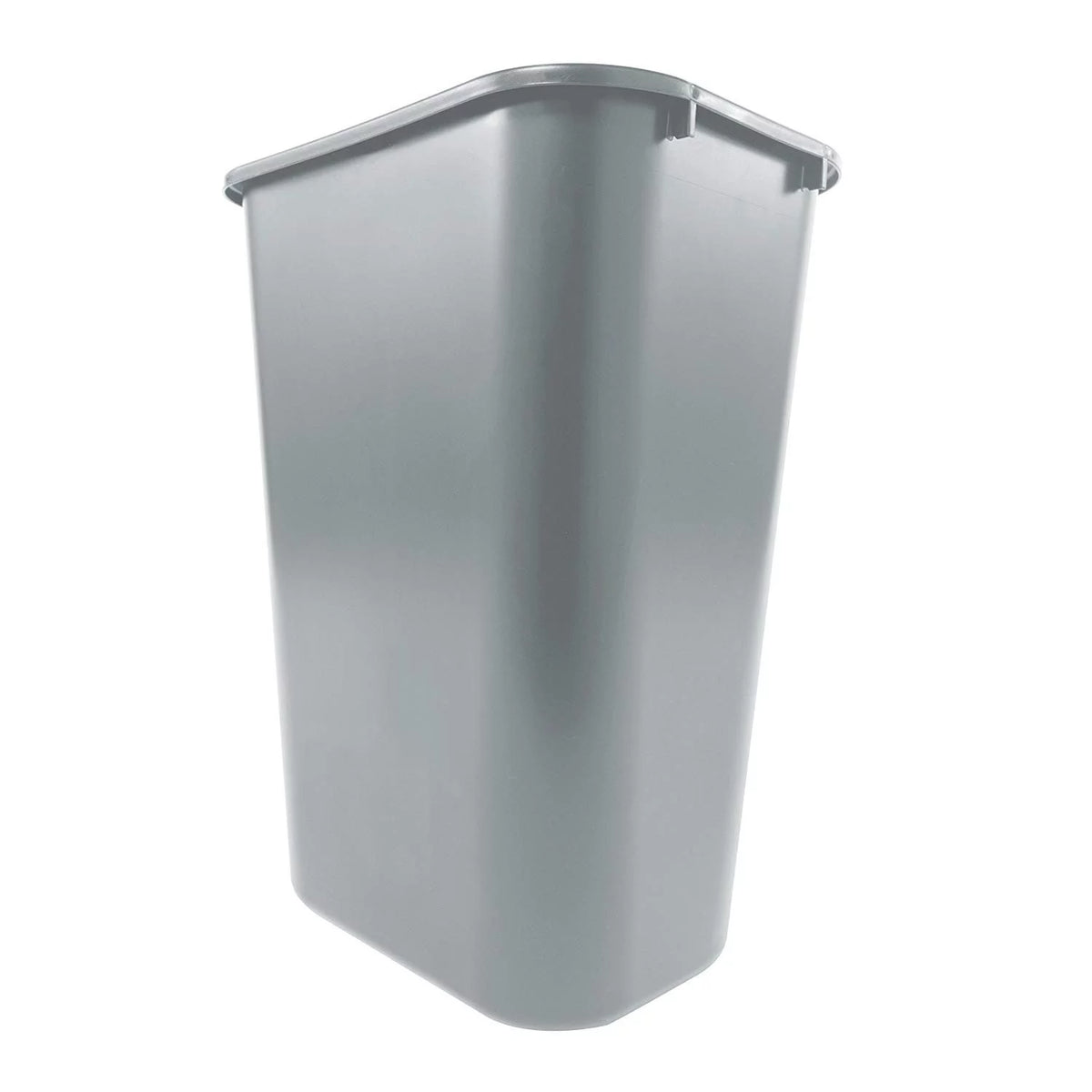 10 Gallon Gray Plastic Wastebasket Z574111