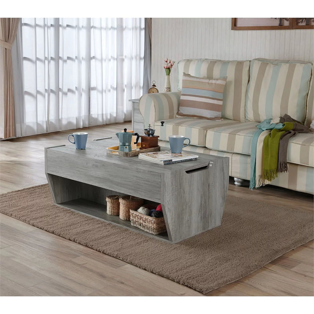 3-Piece Wood Coffee Table Set F406296