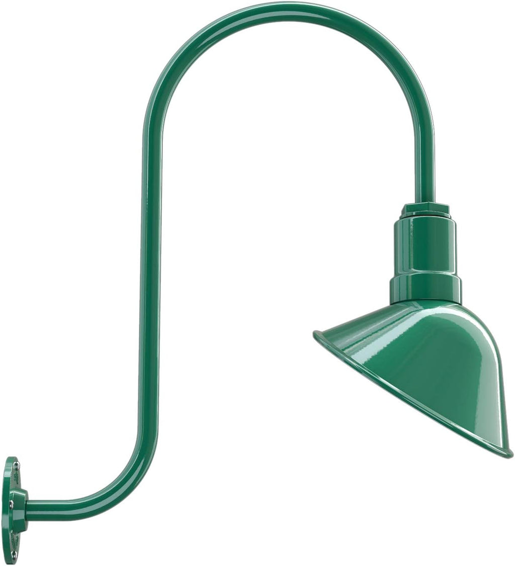 Galvanized Exterior 9 inch Dome 11 inch Gooseneck Store Sign Light W85317