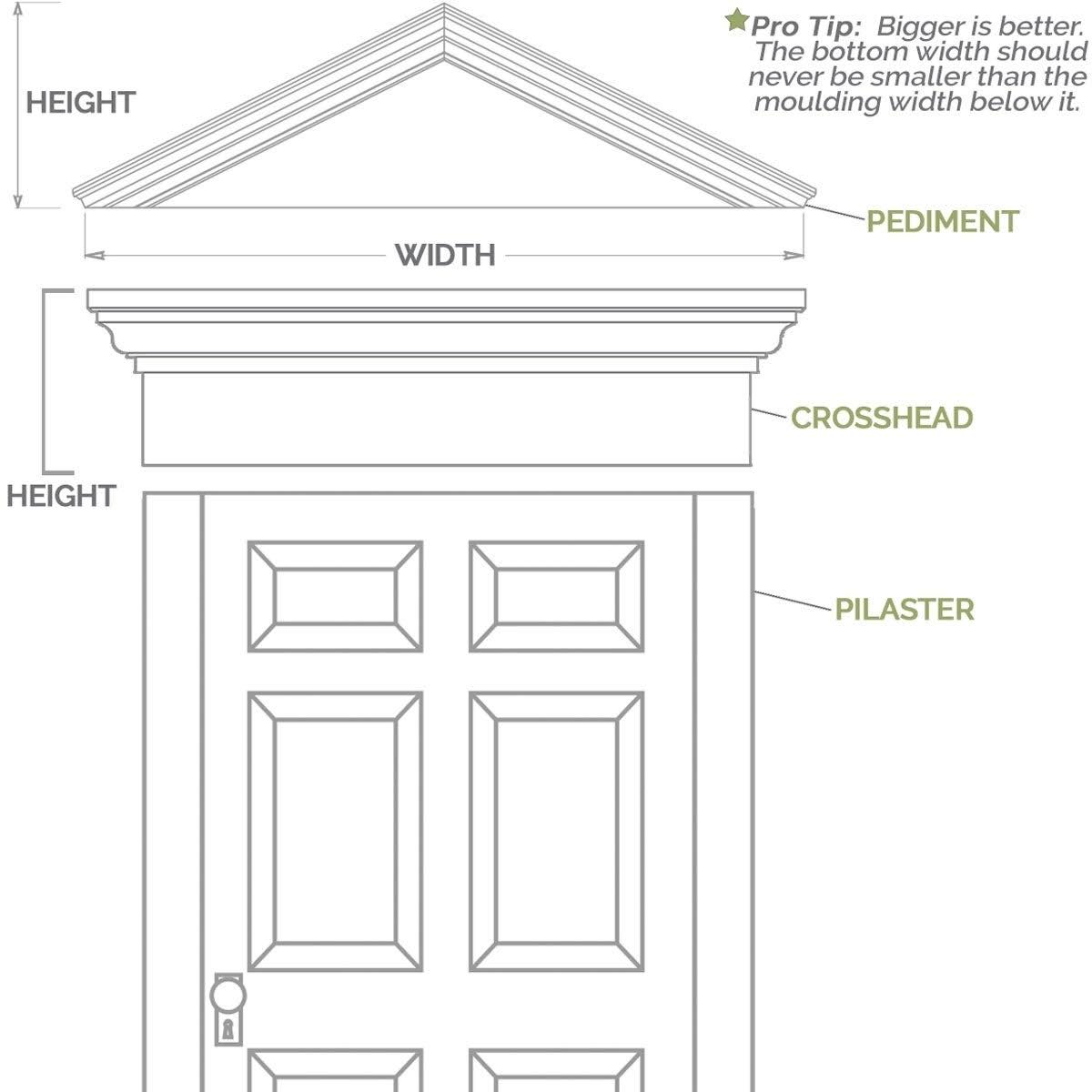 PVC Pilaster with Capital & Base (Pair) F49444