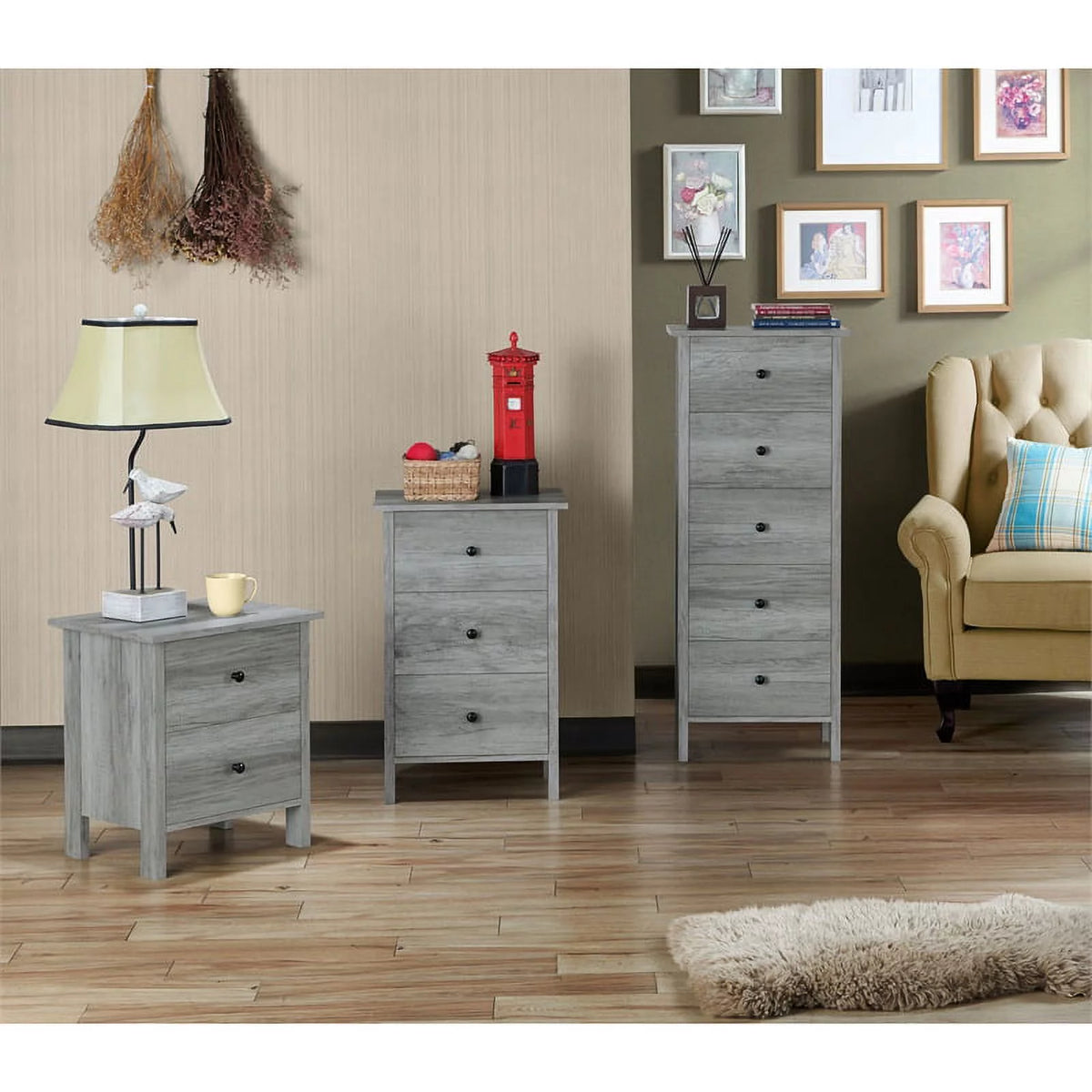 3-Piece Wood Coffee Table Set F406296
