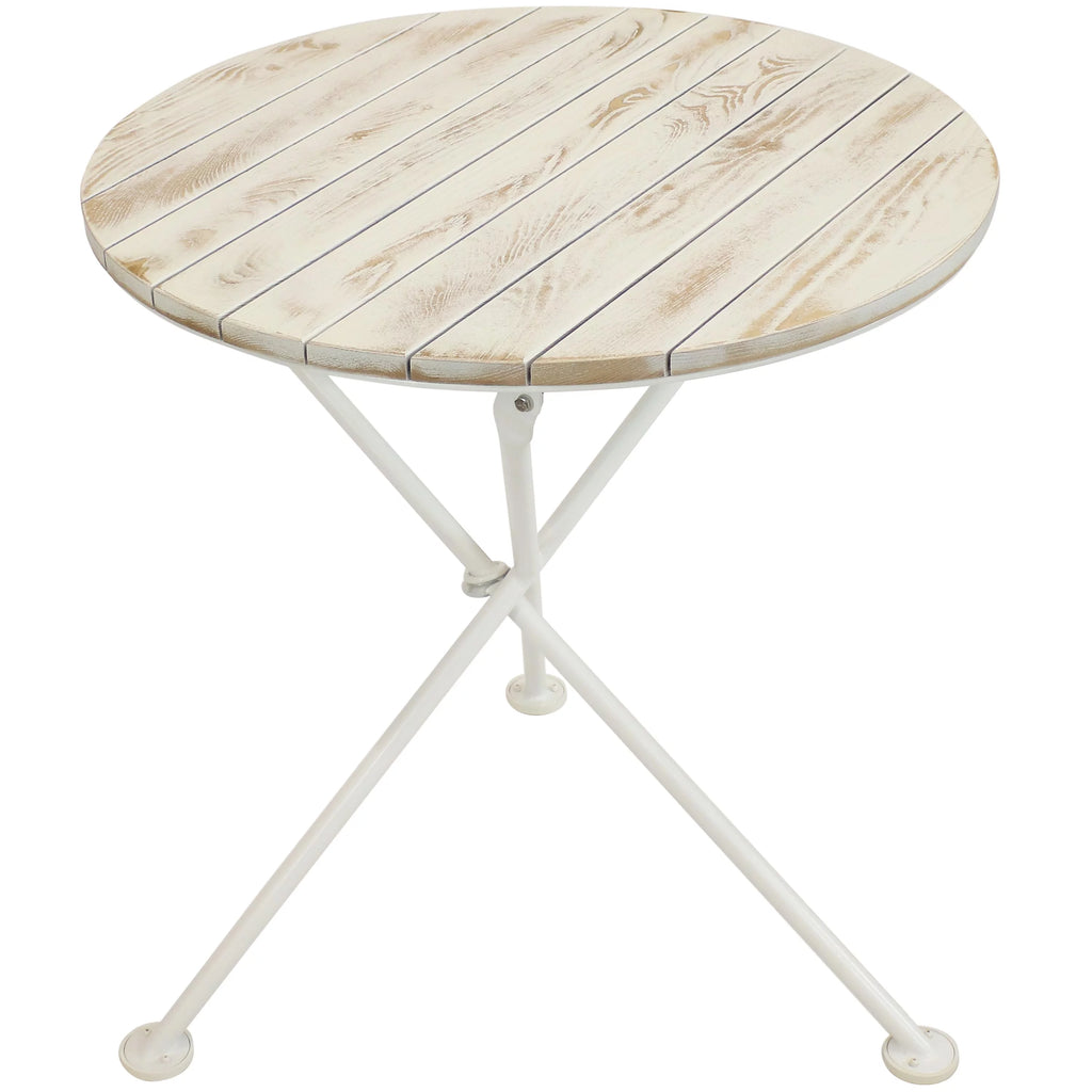 Chestnut Wood Folding Round Bistro Table I5275
