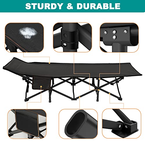 Folding Camping Cot with Mattress and Carry Bag T887854