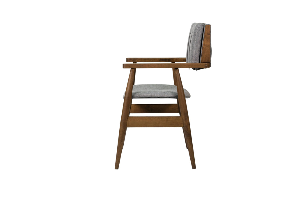 Gray Solid Wood Dining Chairs (Set of 2) I982