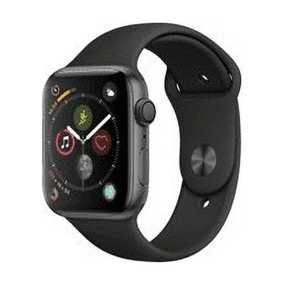 44MM Space Gray Aluminum Case Black Sport Band Refurbished Apple Watch Series 4 GPS Q971052