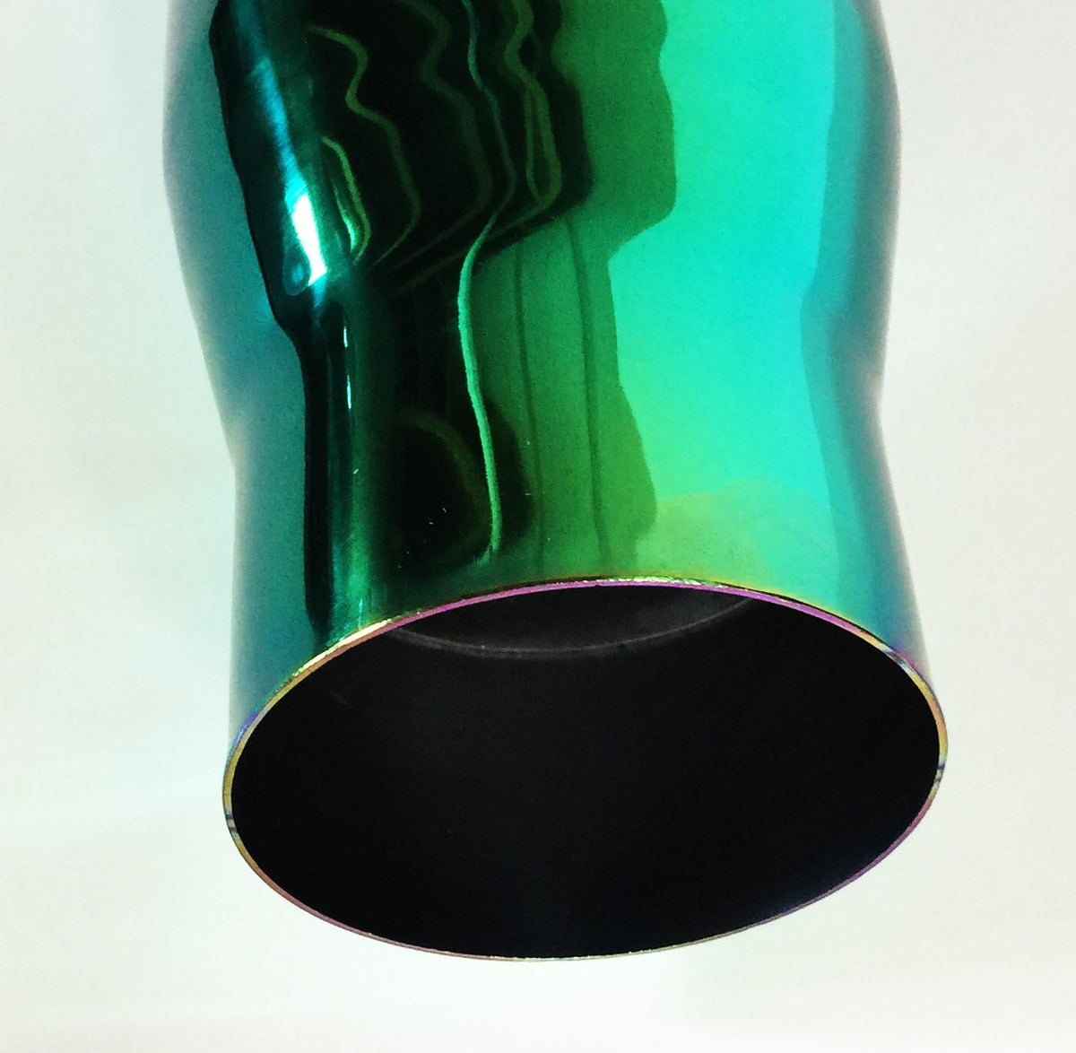 Exhaust Tip 4.00" OD 3.00" ID X 12.00" Long 3.00" Inlet Double Wall Stainless Steel Burned Color Green Pack of 2 M61903