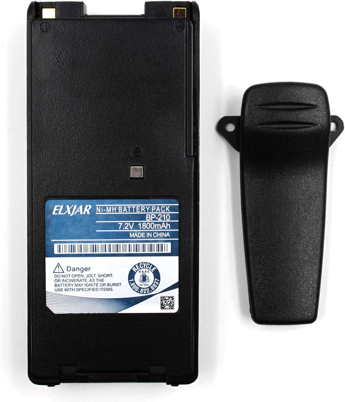 (2-Pack) 7.2V 1800mAh Ni-MH Replacement Battery for ICOM Radios P645282