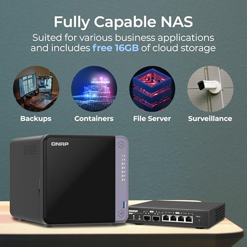 6 Bay 10GbE Desktop NAS with Quad-core Processor and 4 GB DDR4 RAM R762