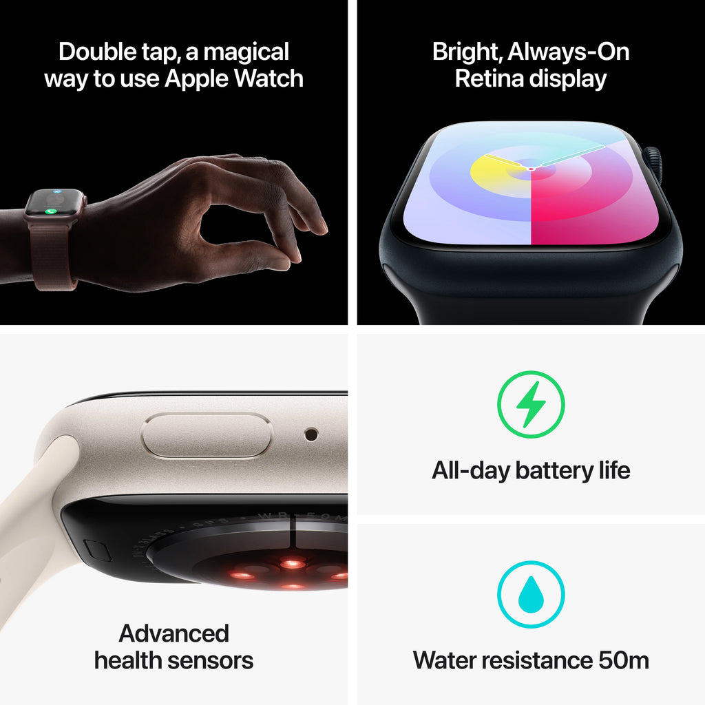 Midnight Aluminum Case 45mm Sport Band Fitness Tracker U453