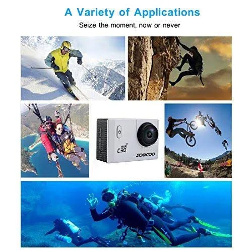 4K Waterproof Action Camera with 2 Batteries Z22713