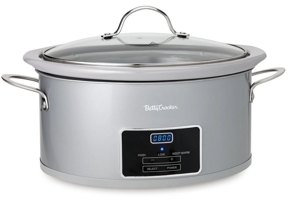 6-Quart Oval Digital Programmable Slow Cooker with LCD Display R887437