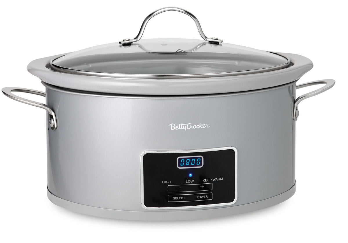 6-Quart Oval Digital Programmable Slow Cooker with LCD Display R887437