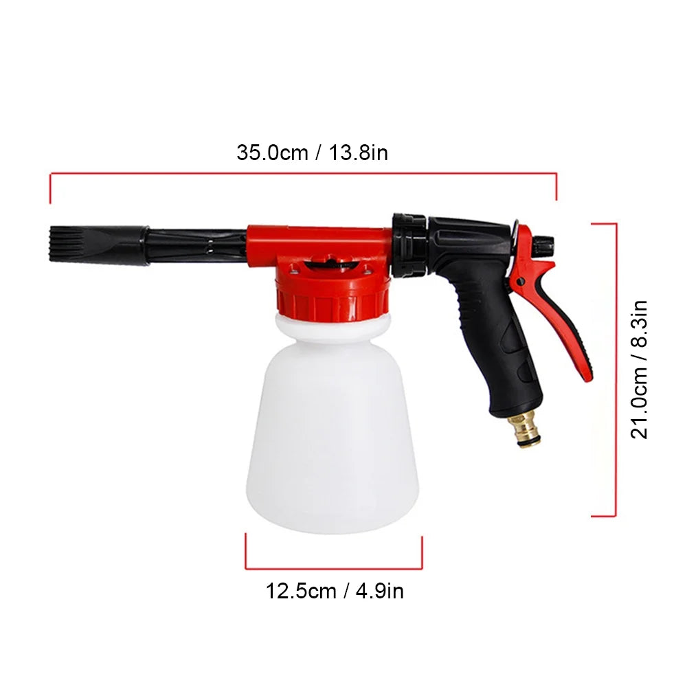 Foam Sprayer Nozzle Kit with 1 Liter Bottle Universal Connectors I530