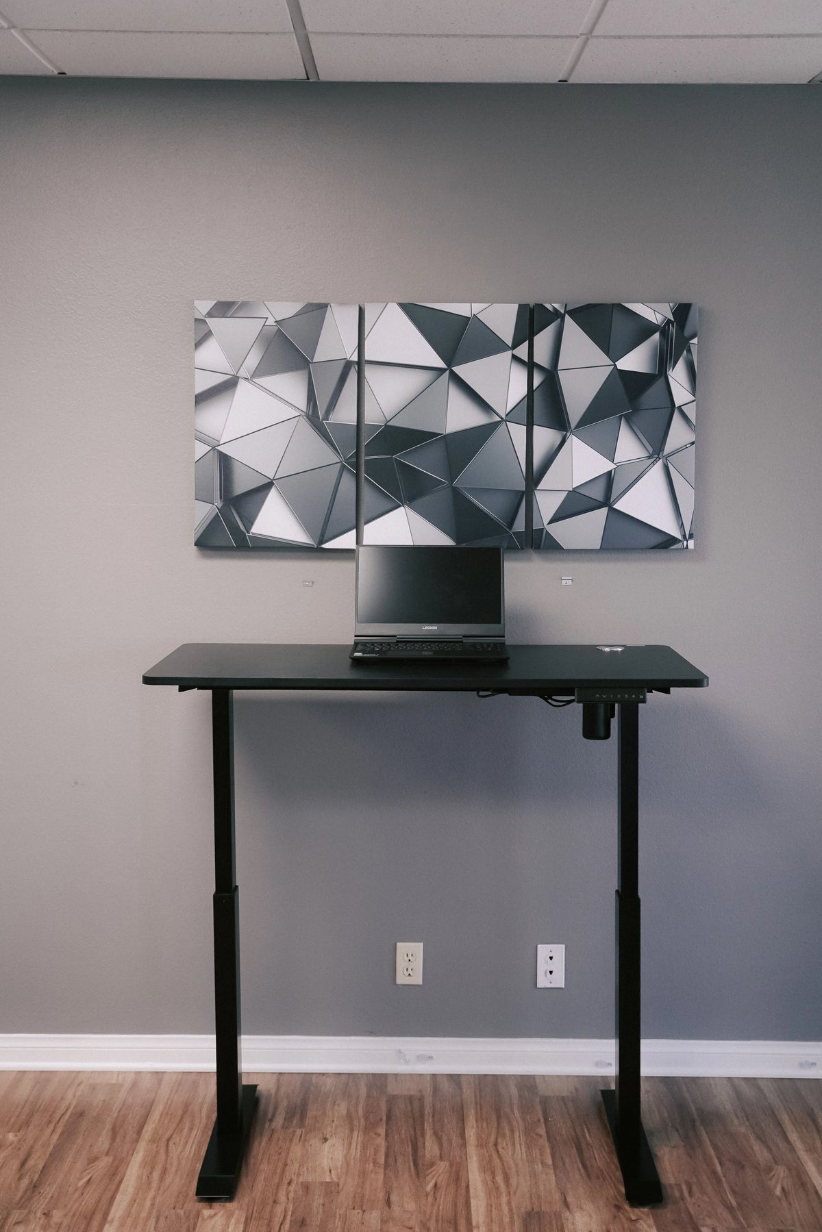 Electric Height Adjustable Desk Frame with Tabletop B9836