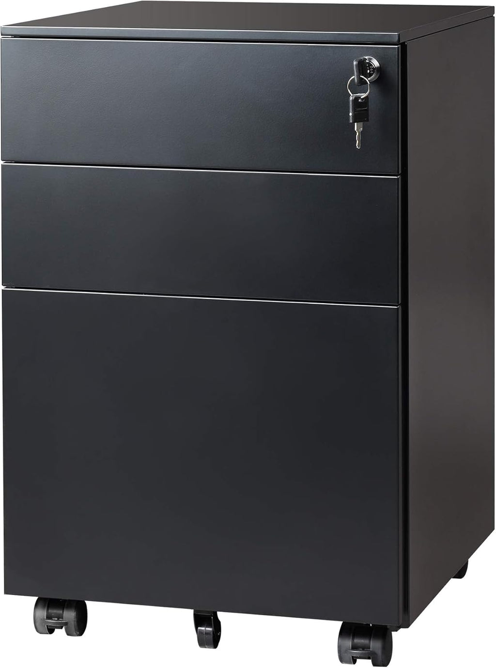 White 3 Drawer Locking File Cabinet Q85061