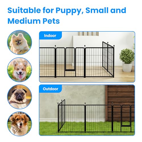 Portable 32" Height 8 Panels Heavy Duty Dog Playpen A105358