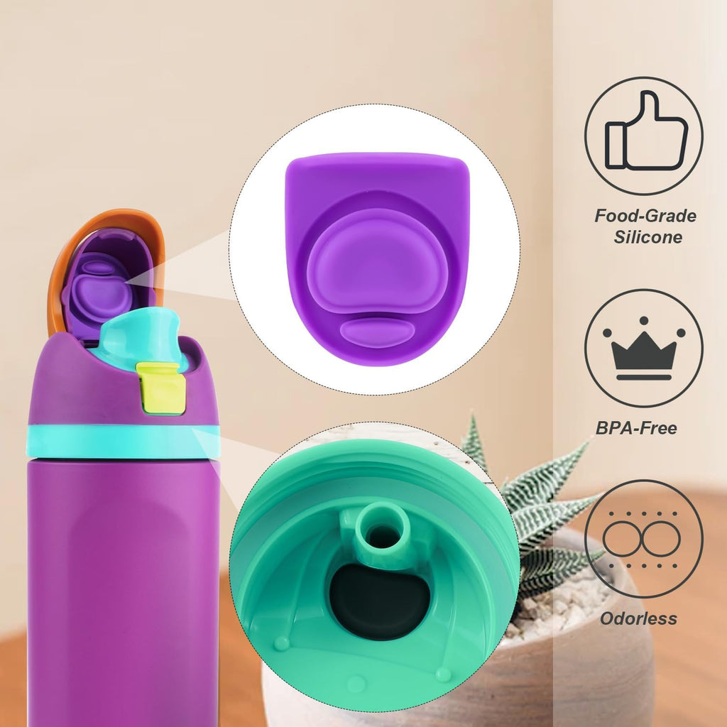 4pcs Silicone Bottle Seal Ring Replacement Rubber Stopper for 19oz 24oz 32oz 40oz Water Bottle Lid Parts T44993