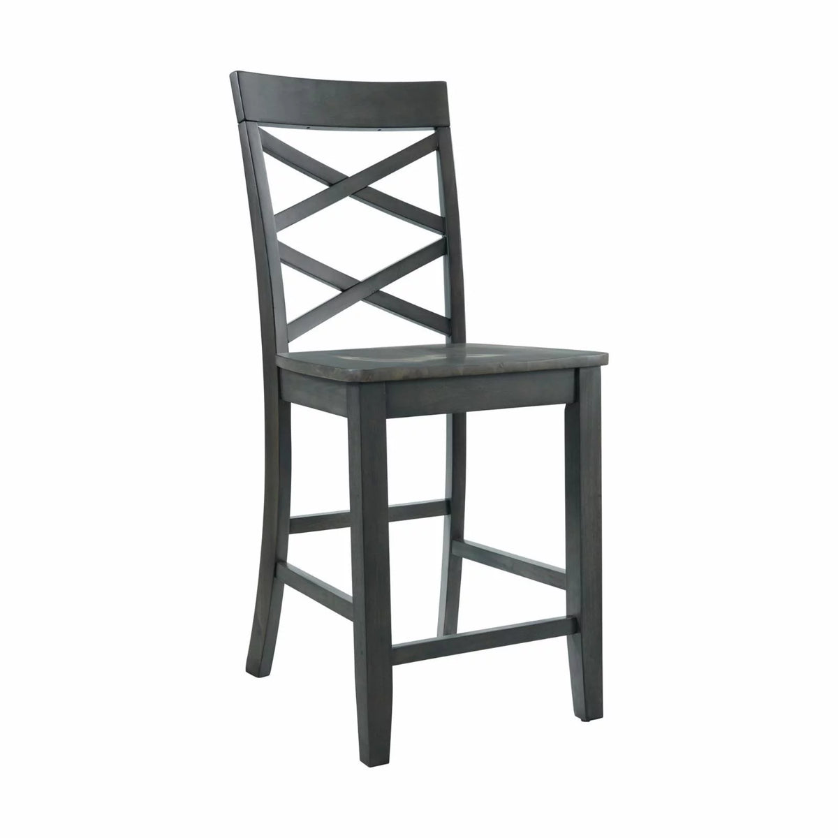 6PC Counter Height Cherry Dining Set with Table, 4 Side Chairs and Bench M4844