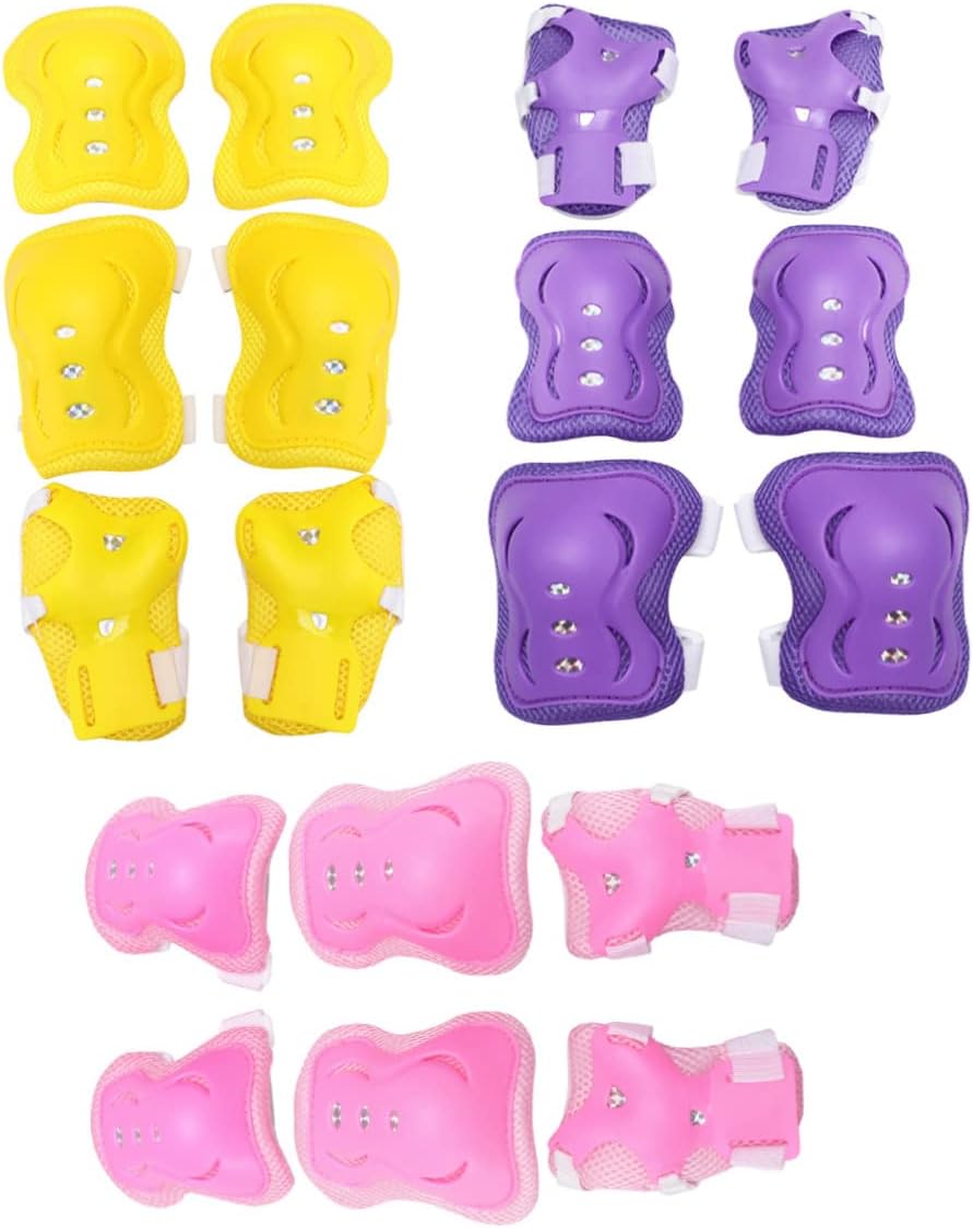 18 pcs Set Elbow Pads Knee Protector Wrist Guards Protective Gear F1472