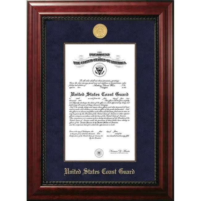 8x10 Certificate Executive Frame with Gold Medallion A35896
