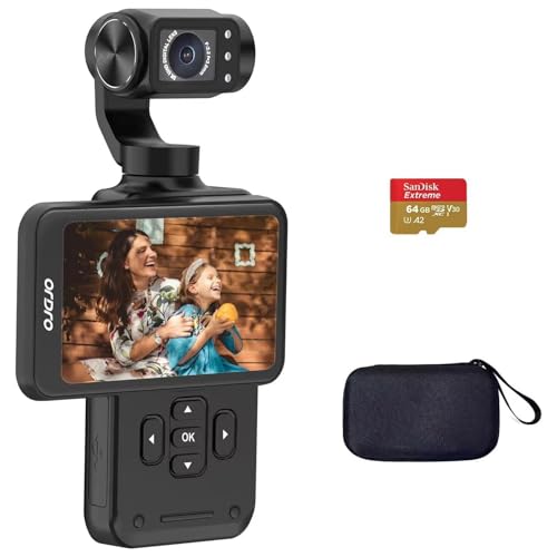 5K Handheld Camera with 3-Axis Gimbal Stabilizer R453