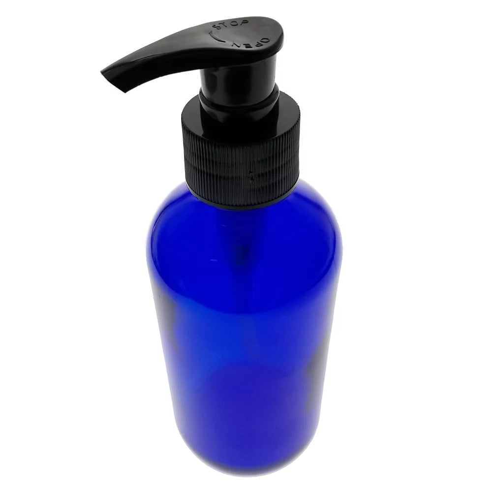 Cobalt Blue 4oz Glass Bottle with Pump Set of 6 A723051