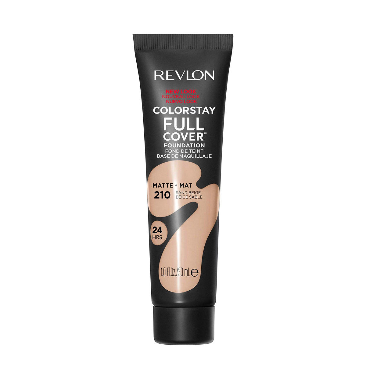 Matte Foundation, 210 Sand Beige 1.0 Fl Oz (Pack of 8) G323