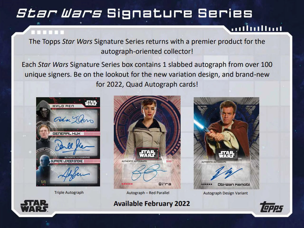 2022 Signature Series Trading Card Hobby Box 1 Pack V42310