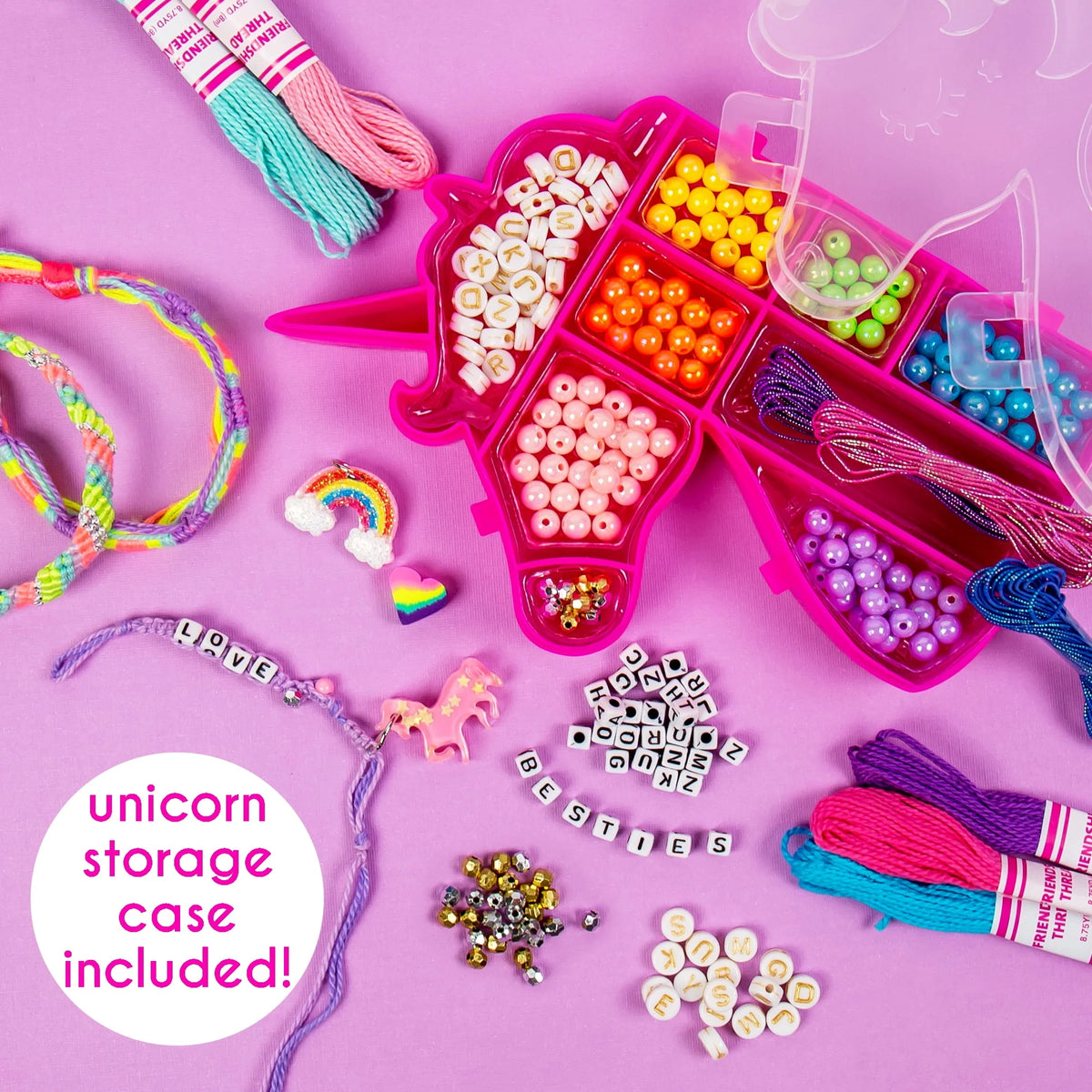 Unicorn Friendship Bracelet Making Kit Y689