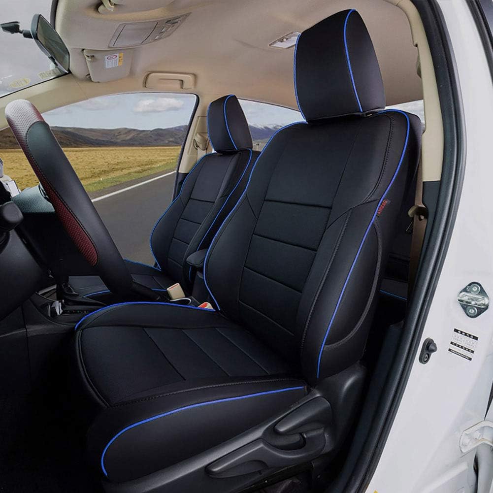 Black Leatherette Car Seat Covers J98318