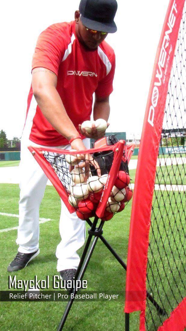 7x7 Practice Net Bundle with Strike Zone Ball Caddy and 3 Training Balls S1265