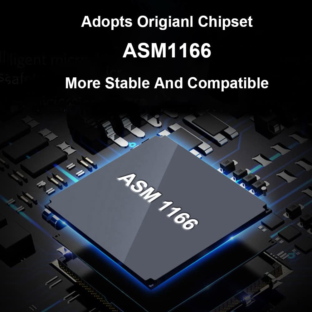 6 Ports PCIe x4 to SATA 3.0 6Gbps Expansion Controller Adapter Card with 6 SATA Cables and Low Profile Bracket, Pack of 2 Y6197