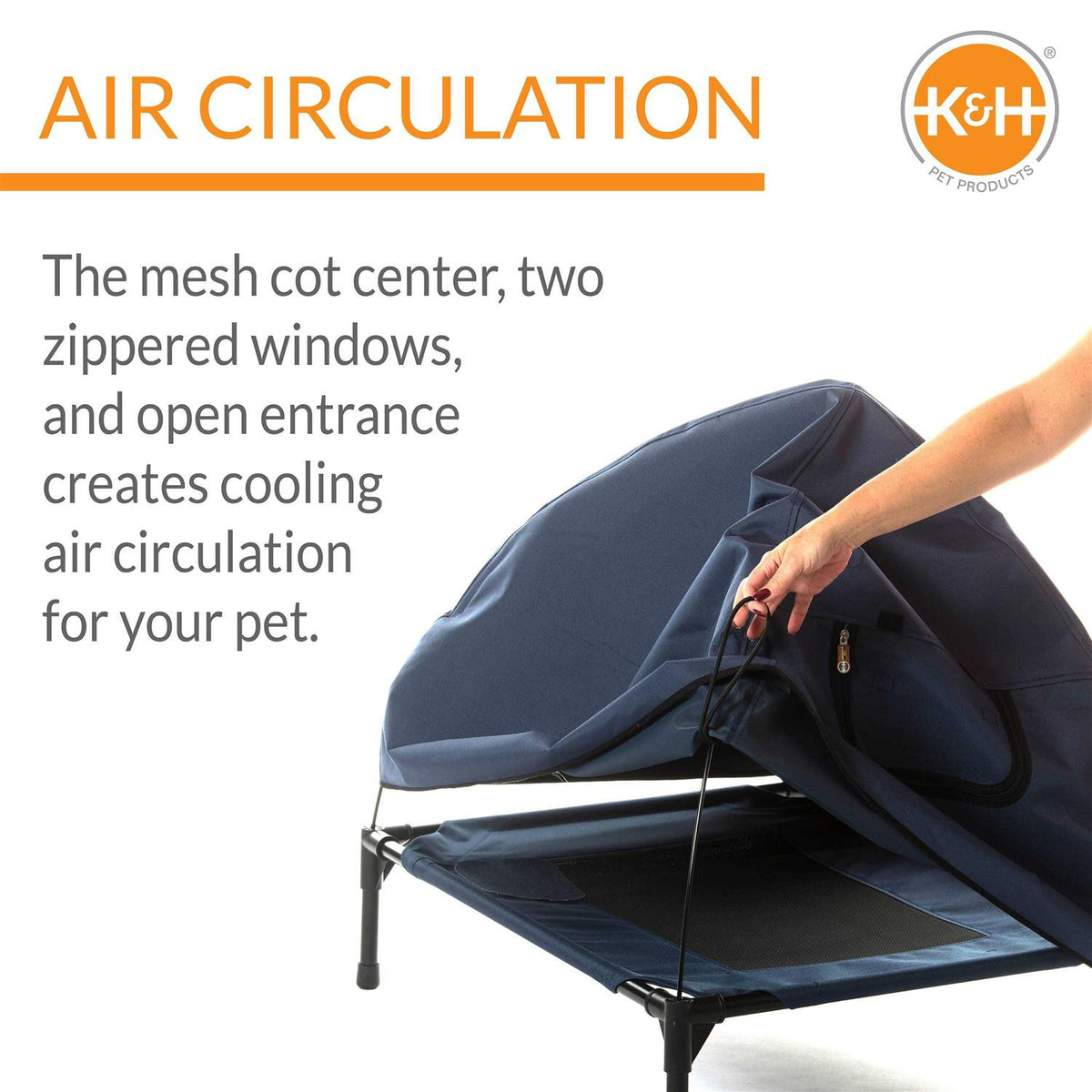 Navy Pet Cot I6284